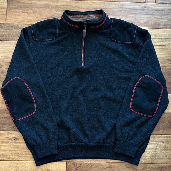 Orvis Upton merino wool 1/4 zip pullover sweater